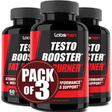 Natural Testosterone Booster for Men at Gym & Bedroom, Happy Wife, Happy Nights - Helps Boost Physical Performance, Restore Vitality and Support Weight Management - 60 Tablets
