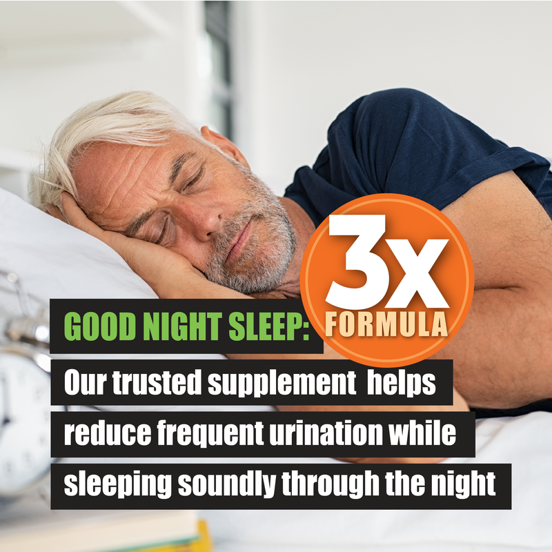 3X Formula Natural Prostate Health Supplements for Men - 1235mg Saw Palmetto Reduce Nighttime Bathroom Trips + Hair Growth/Hair Loss Prevention, 2-Mons
