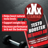 Natural Testosterone Booster for Men at Gym & Bedroom w/Horny Goat Weed & EGCG Green Tea Helps Boost Physical Performance, Restore Vitality and Support Weight Management - 60 Tablets