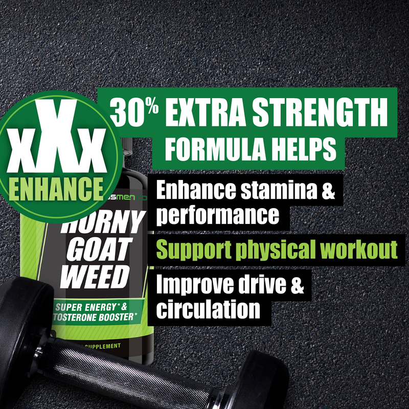 2100mg Horny Goat Weed for Men, Happy Wife, Happy Nights, Promotes Natural Drive, Circulation & Super Energy at Gym & Home with L Arginine, Tribulus, Panax Ginseng and Maca Root