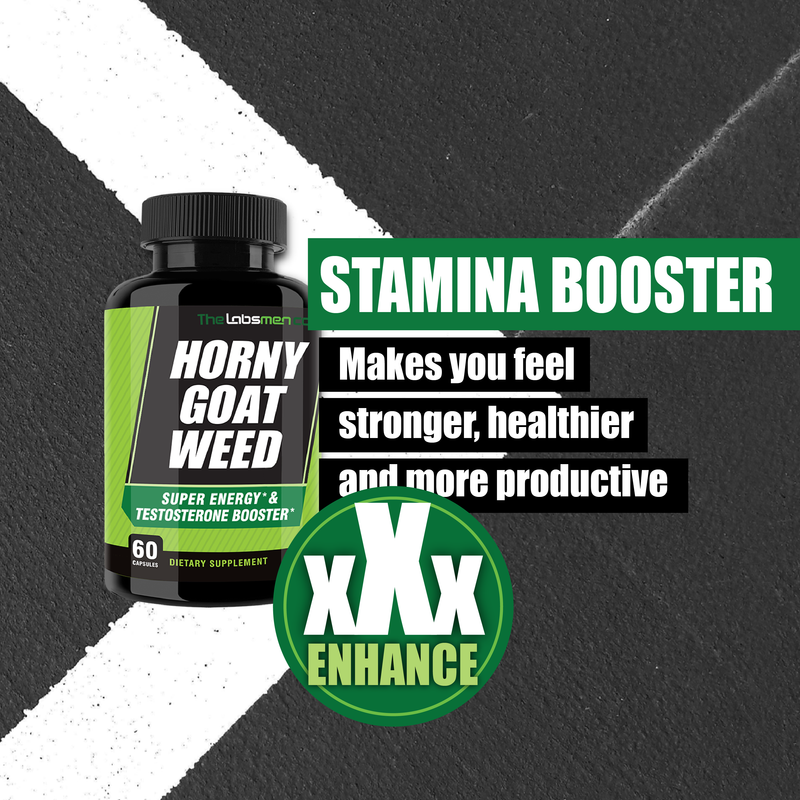 2100mg Horny Goat Weed for Men, Happy Wife, Happy Nights, Promotes Natural Drive, Circulation & Super Energy at Gym & Home with L Arginine, Tribulus, Panax Ginseng and Maca Root