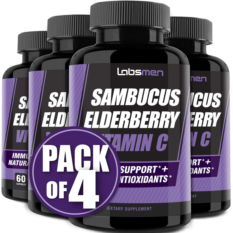 Sambucus Elderberry Zinc Vitamin C Supplement Provides Elderberry Immune Support Vitamin Zinc Vitamin C As Immune Booster for Adult, Immunity Booster &amp; Black Elderberry Supplement