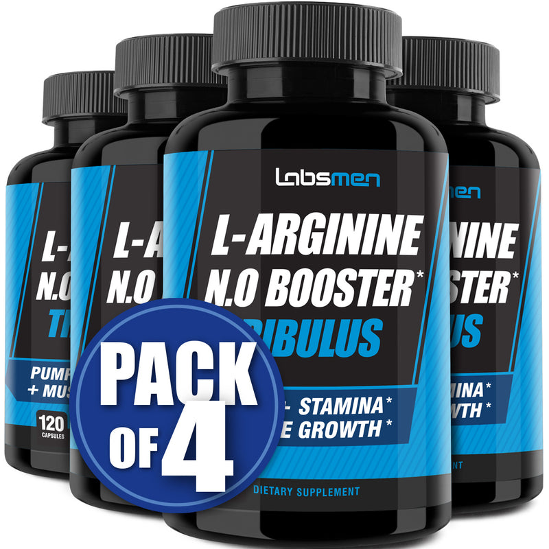 L Arginine Supplement – 1600mg Nitric Oxide Supplement (Nitric Oxide Booster/ NO Booster) & Nitric Oxide Pills for Men Support Muscle Growth Supplements for Men w/ Tribulus Terrestris